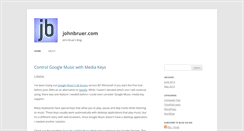 Desktop Screenshot of johnbruer.com